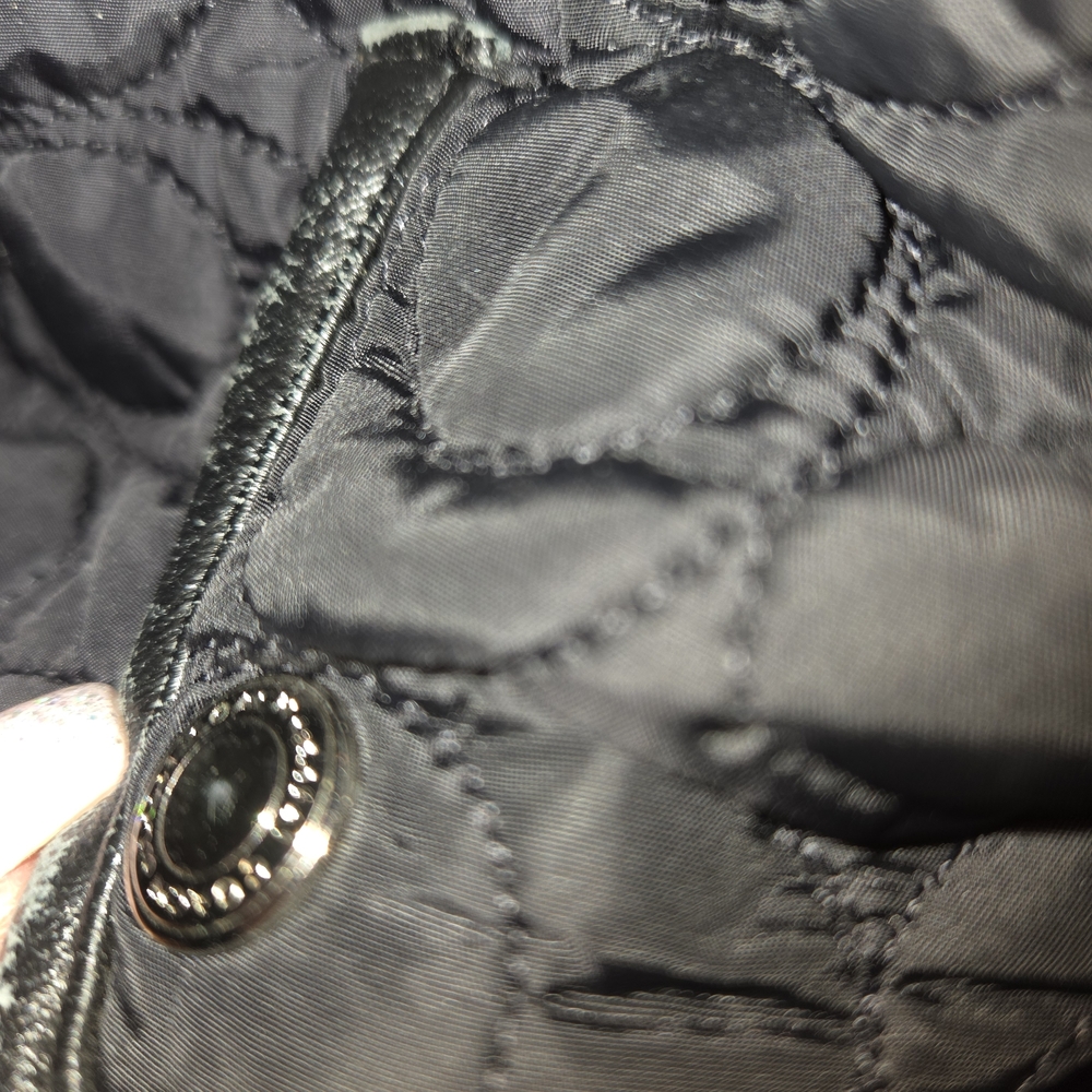 Coach Quilted Monogram "C" Jacket Sz Small - Picture 4 of 8